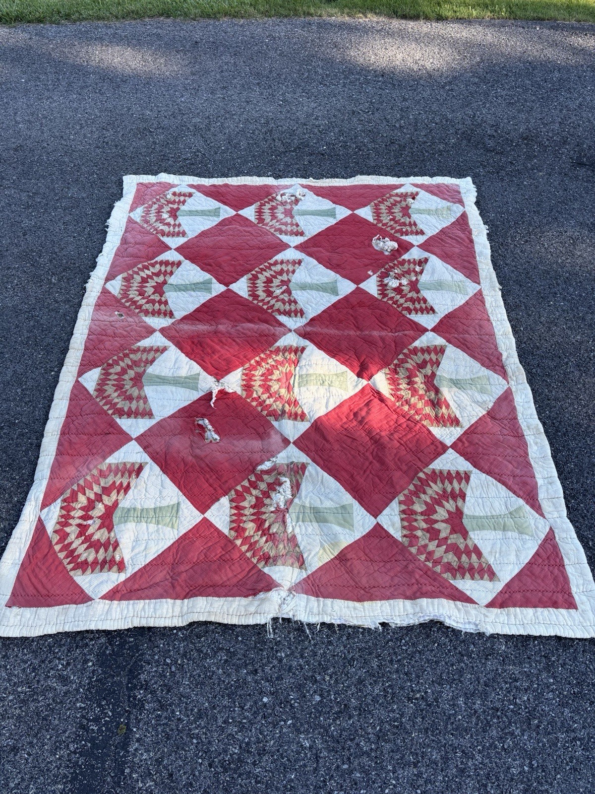 Vintage 1930s Great Depression Era Handmade Quilt