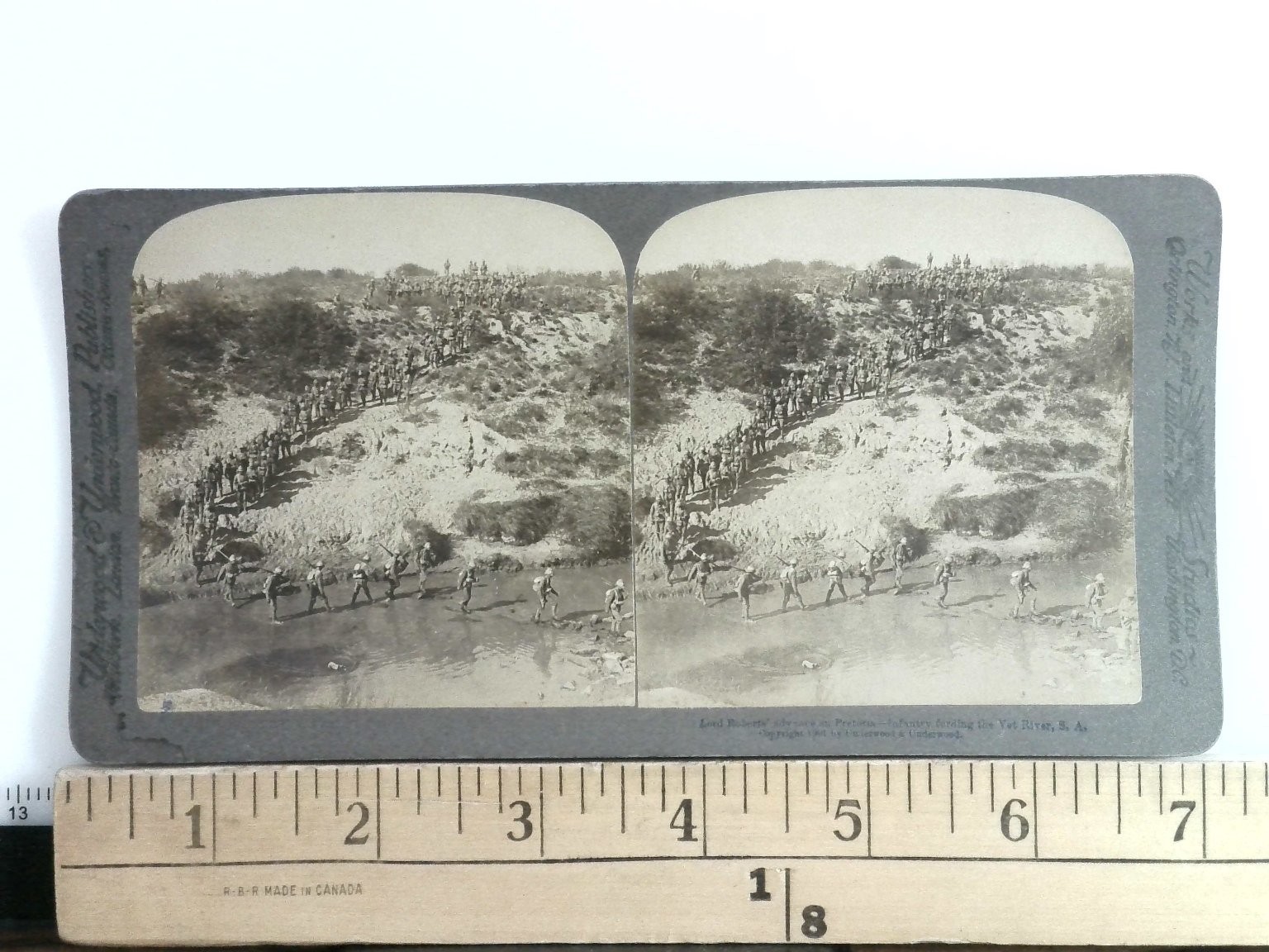Lord Roberts Advance on Pretoria Stereoview Underwood & Underwood 1900s South Lord Roberts Advance on Pretoria Stereoview Underwood & Underwood 1900s South