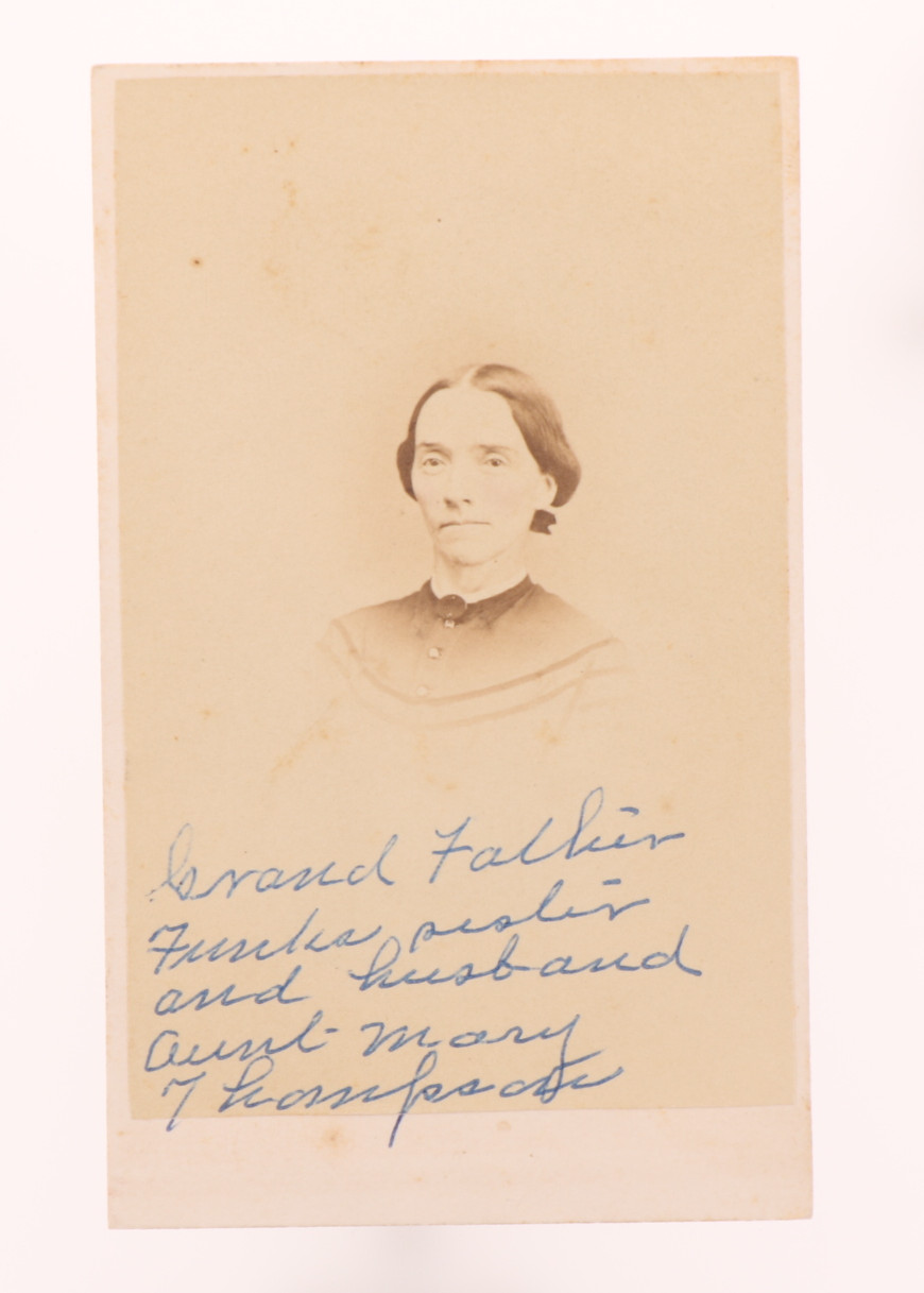 Victorian Carte de Visite of Aunt Mary a Lady From from Clearfield, PA #192