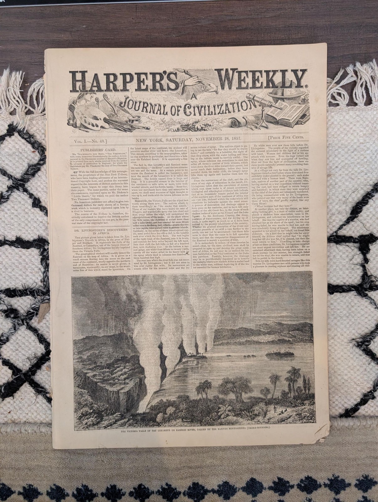 1857 Charles Dickens FINAL Harpers Weekly November 28 Brigham Young Utah War