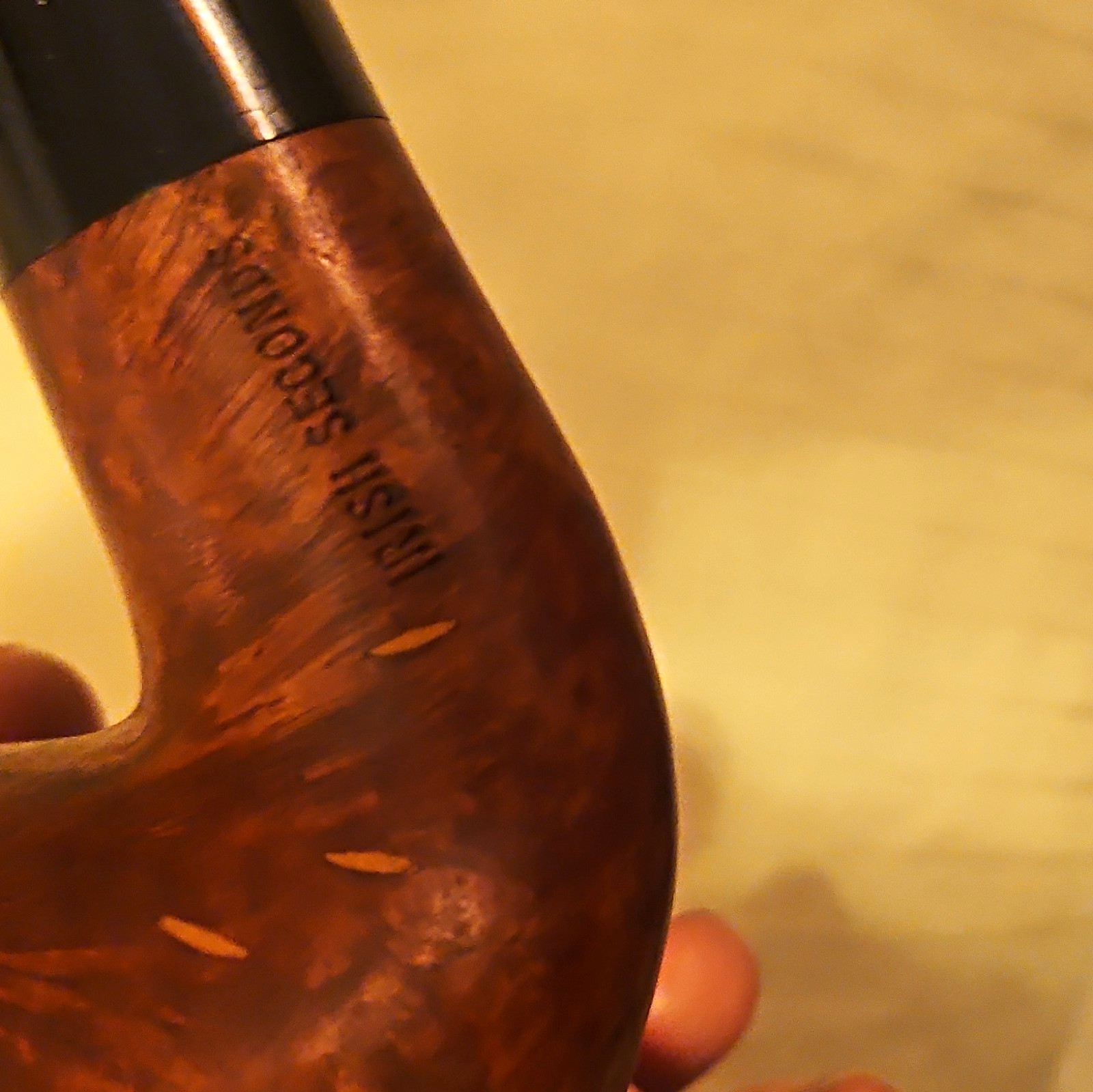 Peterson Irish Seconds Pipes, Bent Apple, Last production late 1980\'s period