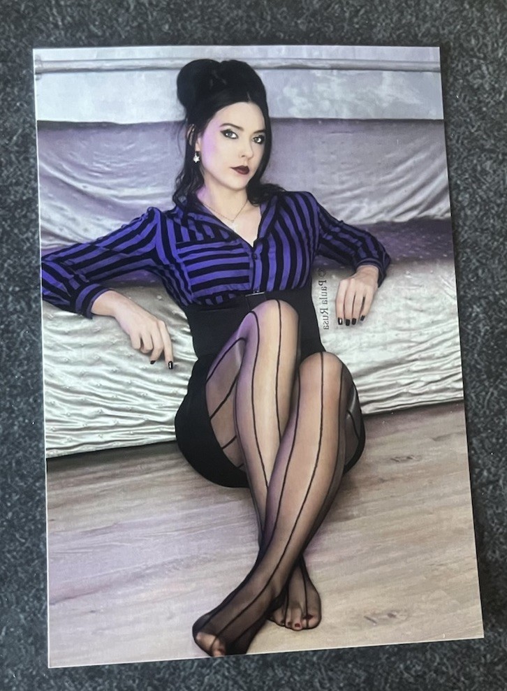 Photo Hot Sexy Beautiful Woman Panty Hose Long Legs 4x6 Picture