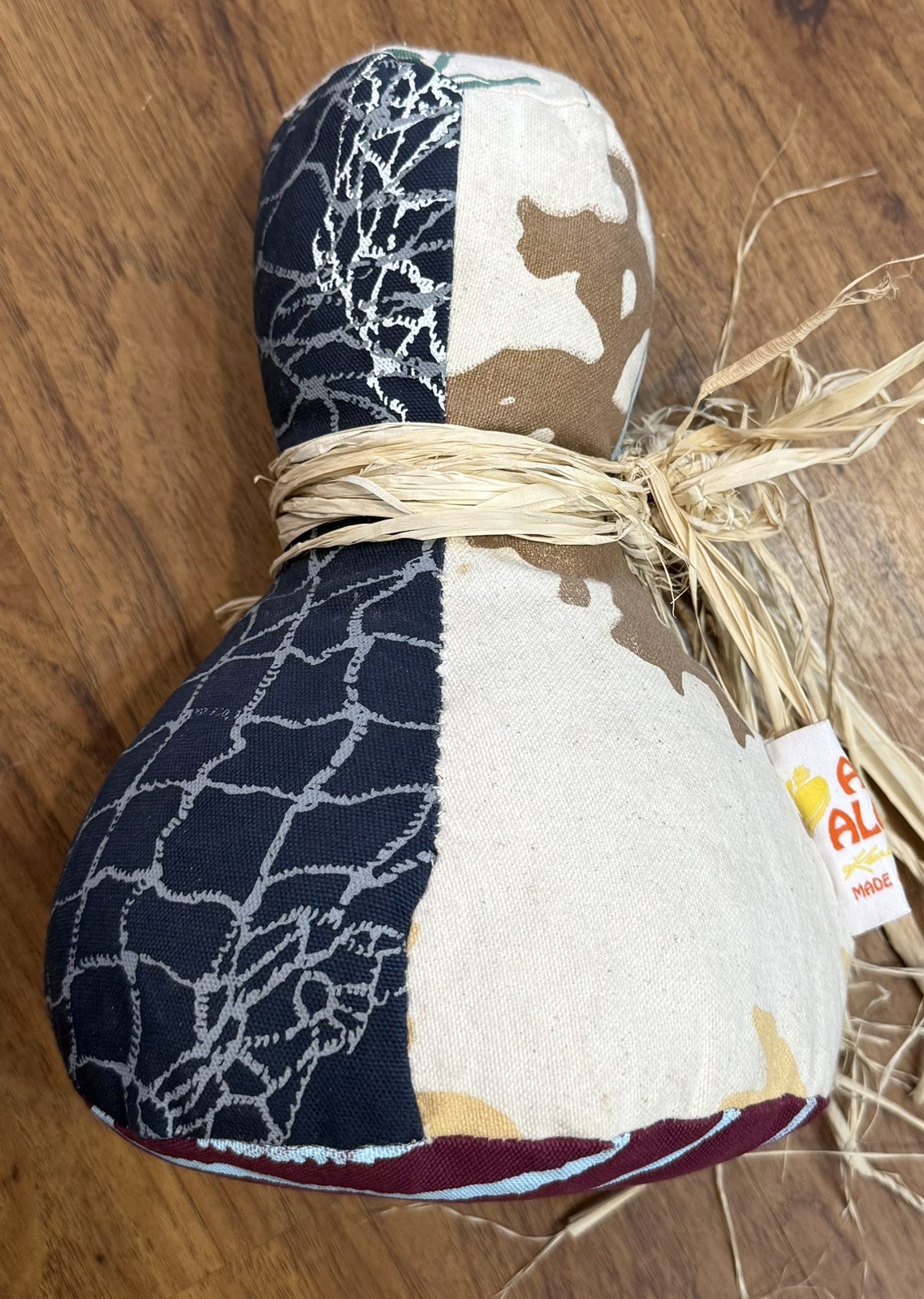 Kealopiko ALL ALOHA Poi Pounder Plush RARE Hawaiian print Hand Made in Molokai 