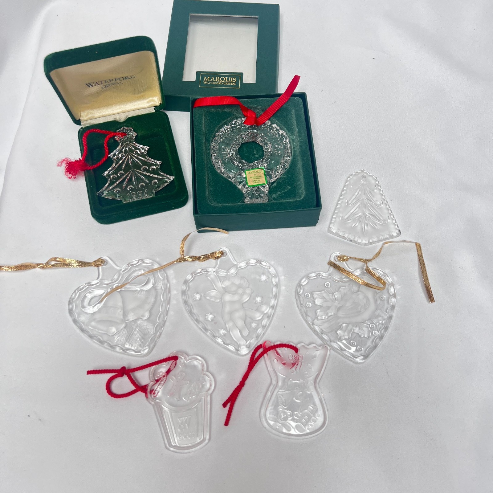 Lot of 8 Vintage Waterford Christmas ornaments  - 90's 2000's