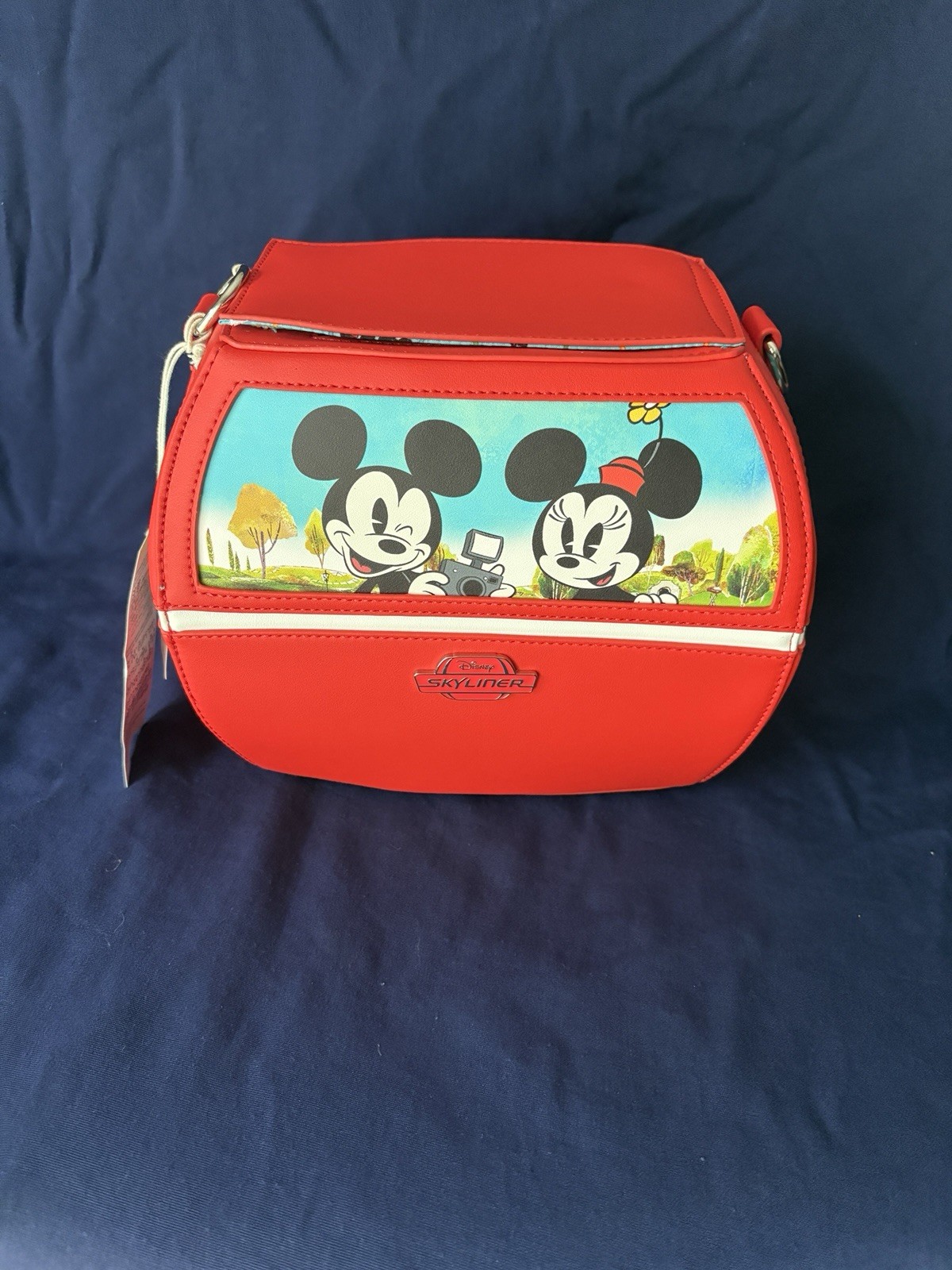Disney Parks Loungefly Skyliner Shoulder Bag Purse Mickey Mouse Donald Duck NWT