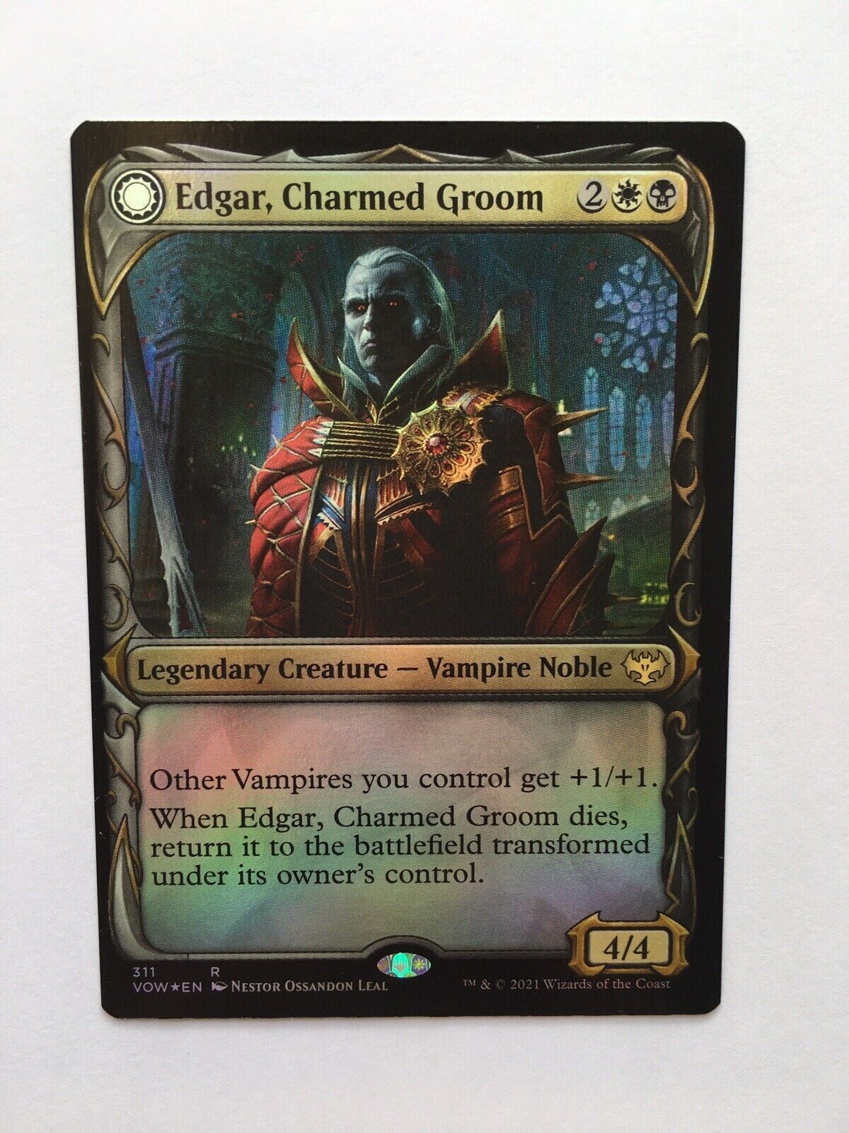 1x FOIL EDGAR, CHARMED GROOM - SHOWCASE  Crimson Vow - MTG - Magic the Gathering
