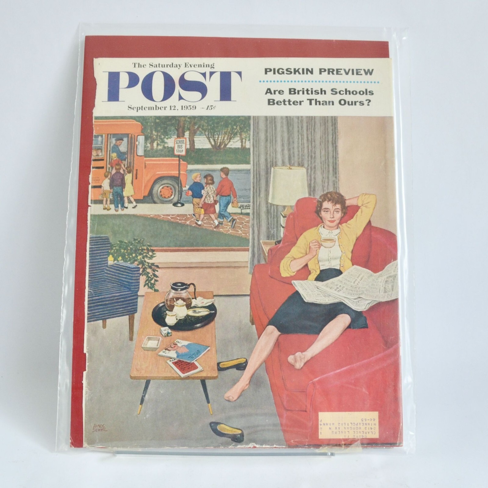 The Saturday Evening Post Magazine COVER September 12 1959
