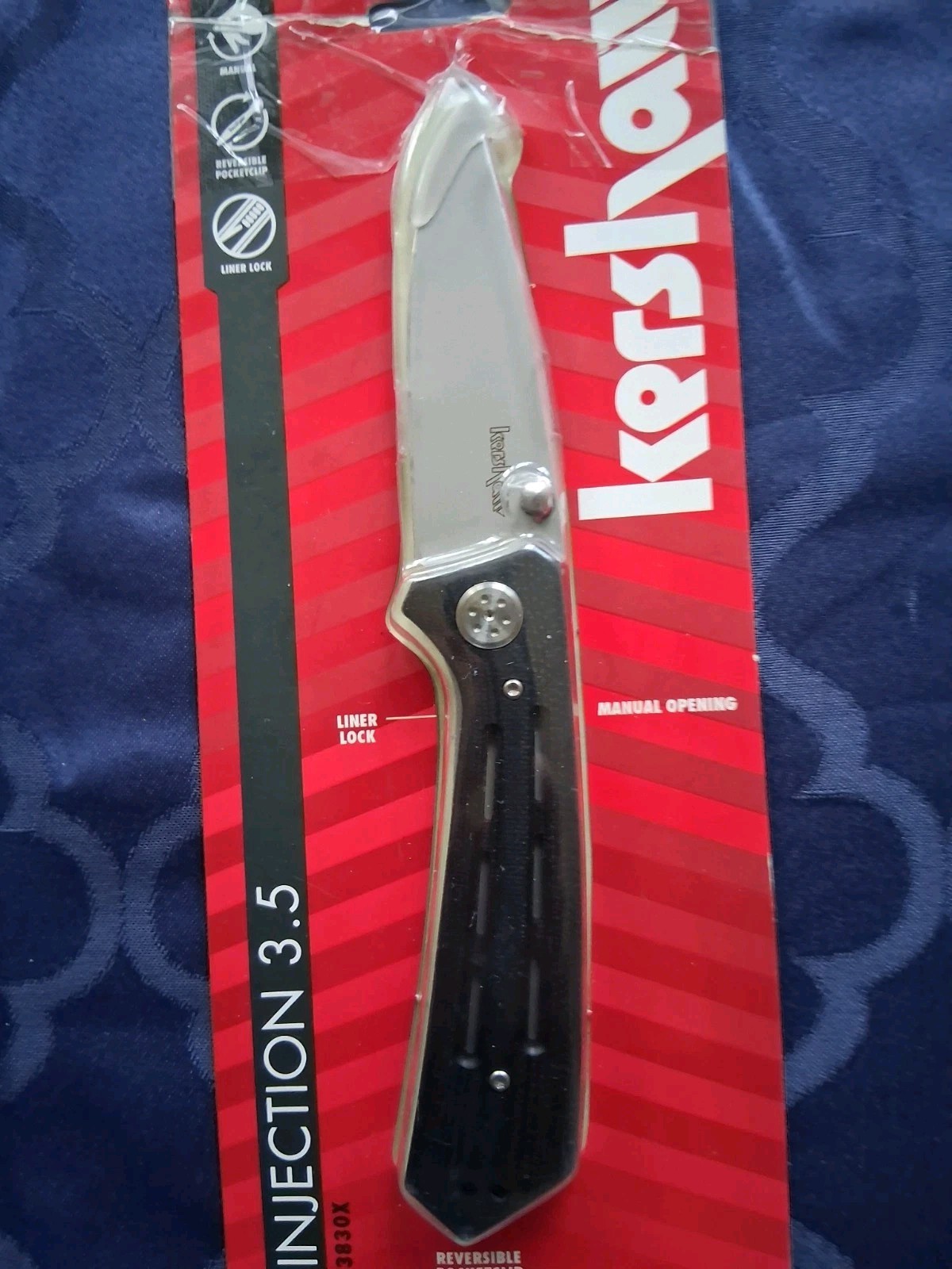 *NEW*🔥KERSHAW - Injection (1312BWX) Folding Knife w/8Cr13Mo Blade & GFN Handle 