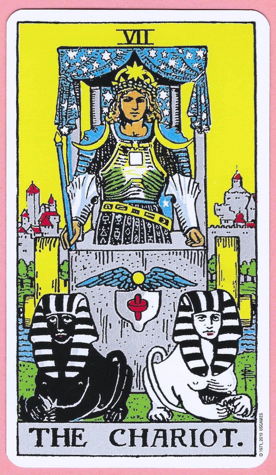 The Chariot - 7, Rider Waite Single Swap Tarot Card, The Chariot - 7, Rider Waite Single Swap Tarot Card,