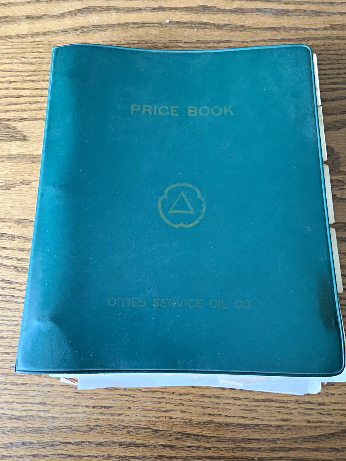 Cities Service Oil Co. Original Green Price Book Binder 1963-1965 Gas & Oil