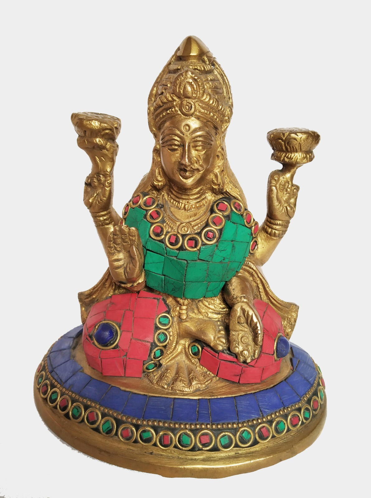 Brass Laxmi statue 5\