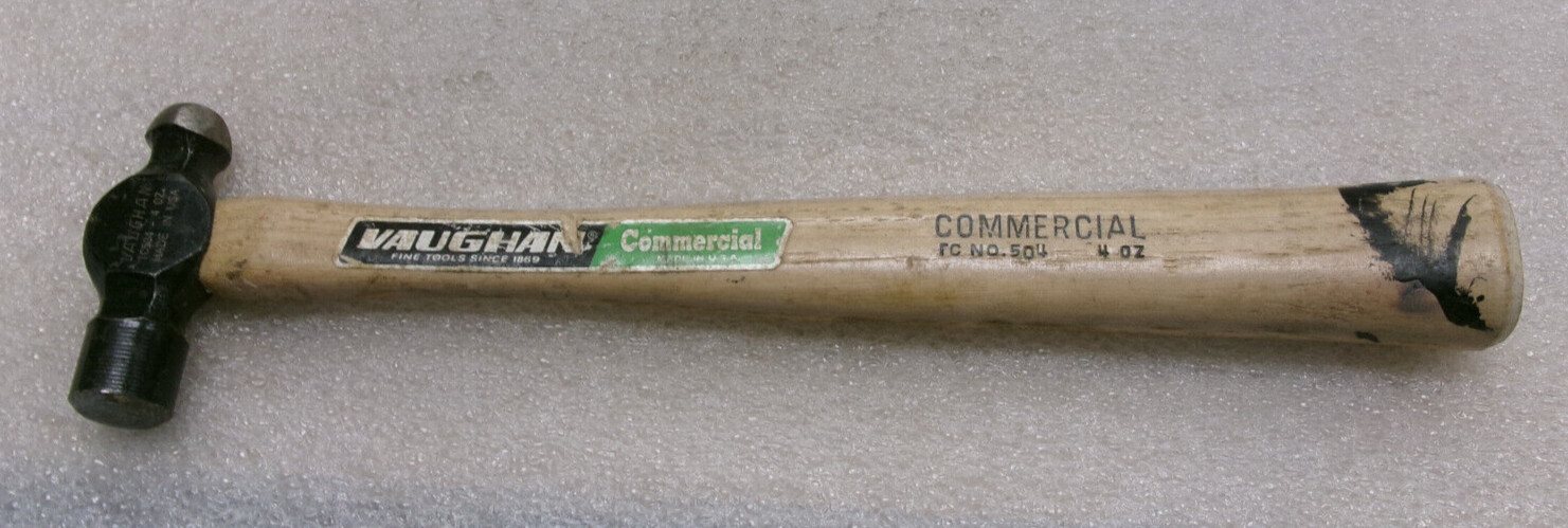 VAUGHAN 4 OZ BALL PEEN HAMMER TC504 #408D