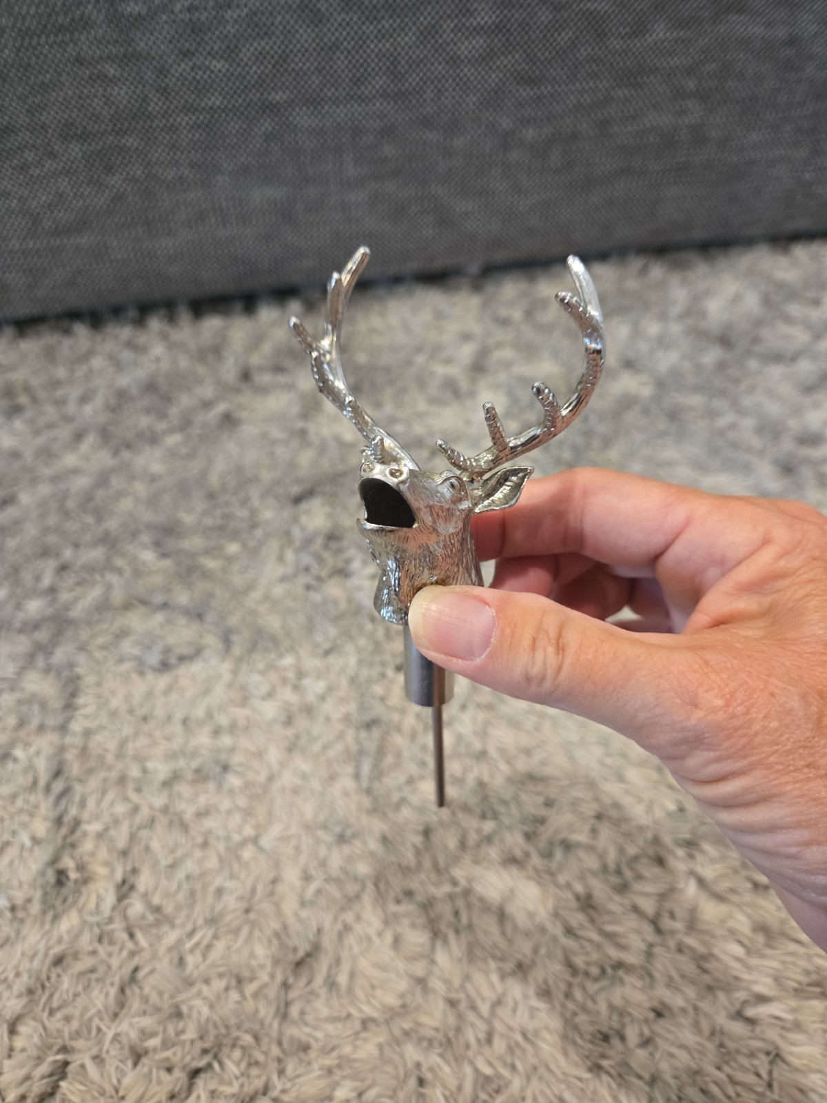 Jagermeister - Stag/Elk/Deer Head Metal Bottle Pour Spout - *RARE* Jagermeister - Stag/Elk/Deer Head Metal Bottle Pour Spout - *RARE*