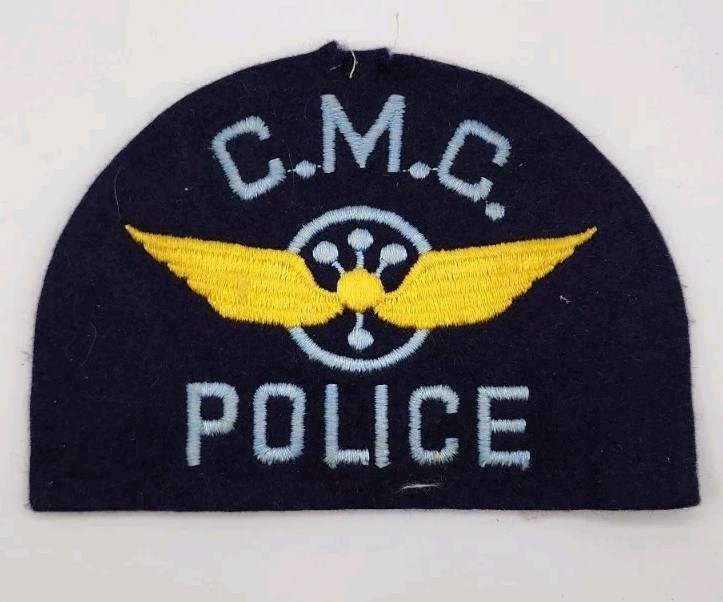 VINTAGE CMC POLICE PATCH OBSOLETE RARE CHEESECLOTH 