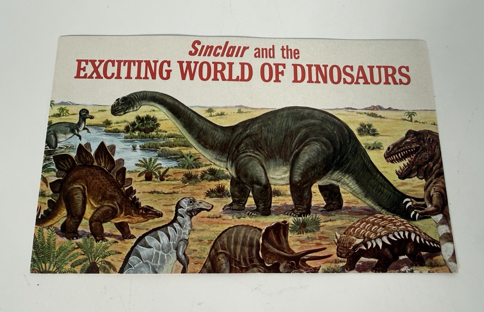 Vintage 1966 Sinclair Exciting World of Dinosaurs Promo Booklet Gas Station Oil Vintage 1966 Sinclair Exciting World of Dinosaurs Promo Booklet Gas Station Oil