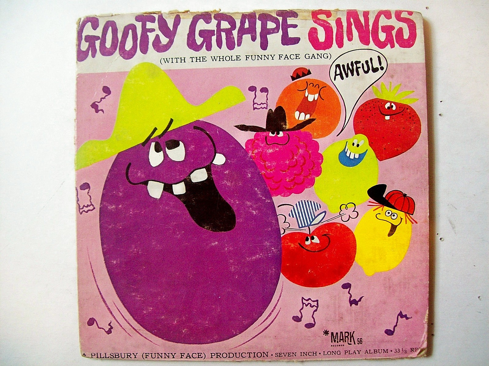 1960s Pillsbury Funny Face Drink Mix RARE Mini LP \