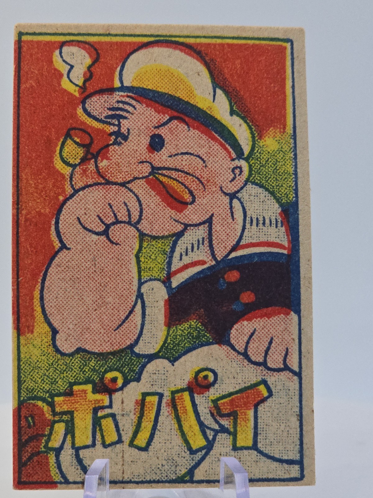 Vintage Japanese Popeye Menko Card From Mid-20th Century (Showa Era)