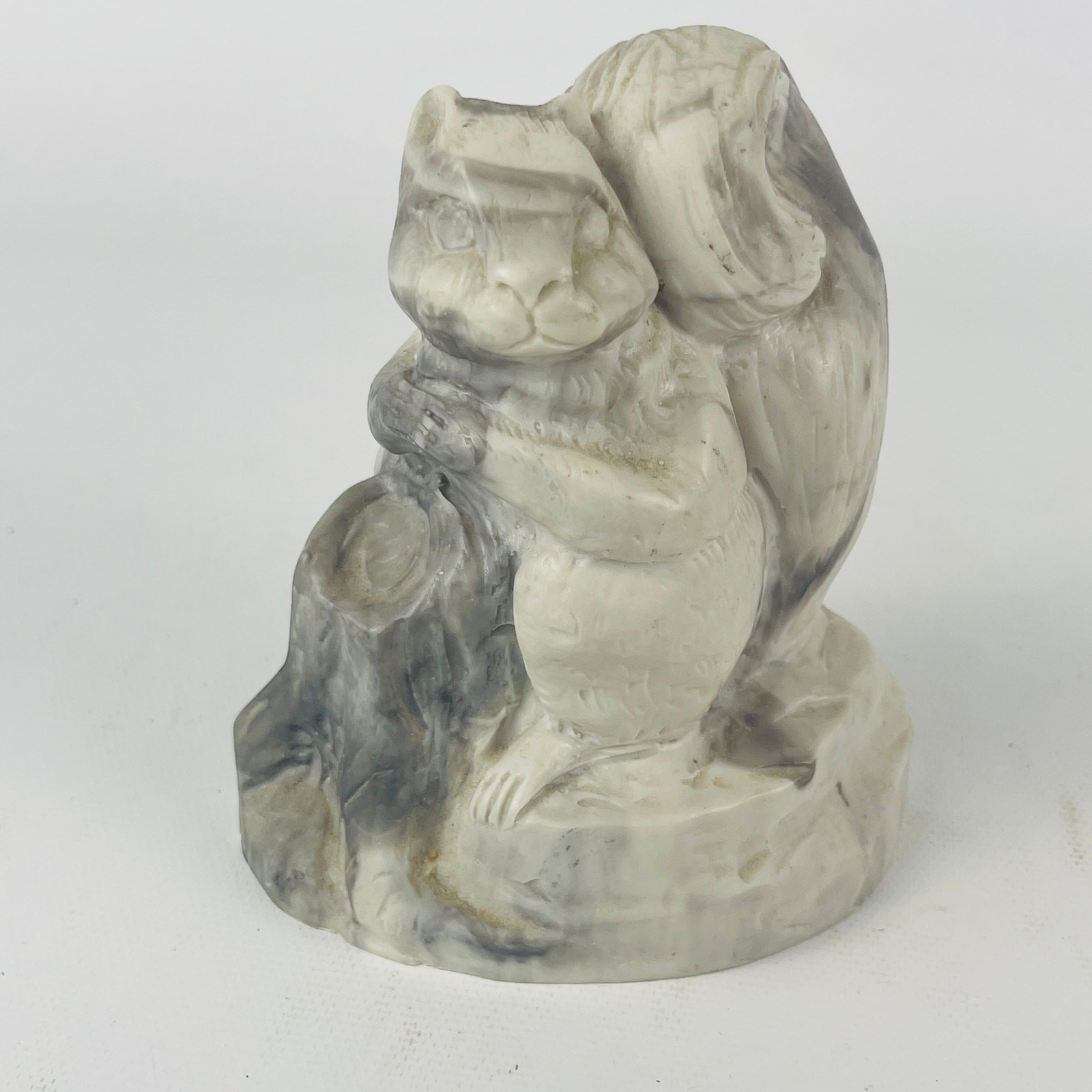 Vintage Pearlite Marblecraft Squirrel Figurine 4”