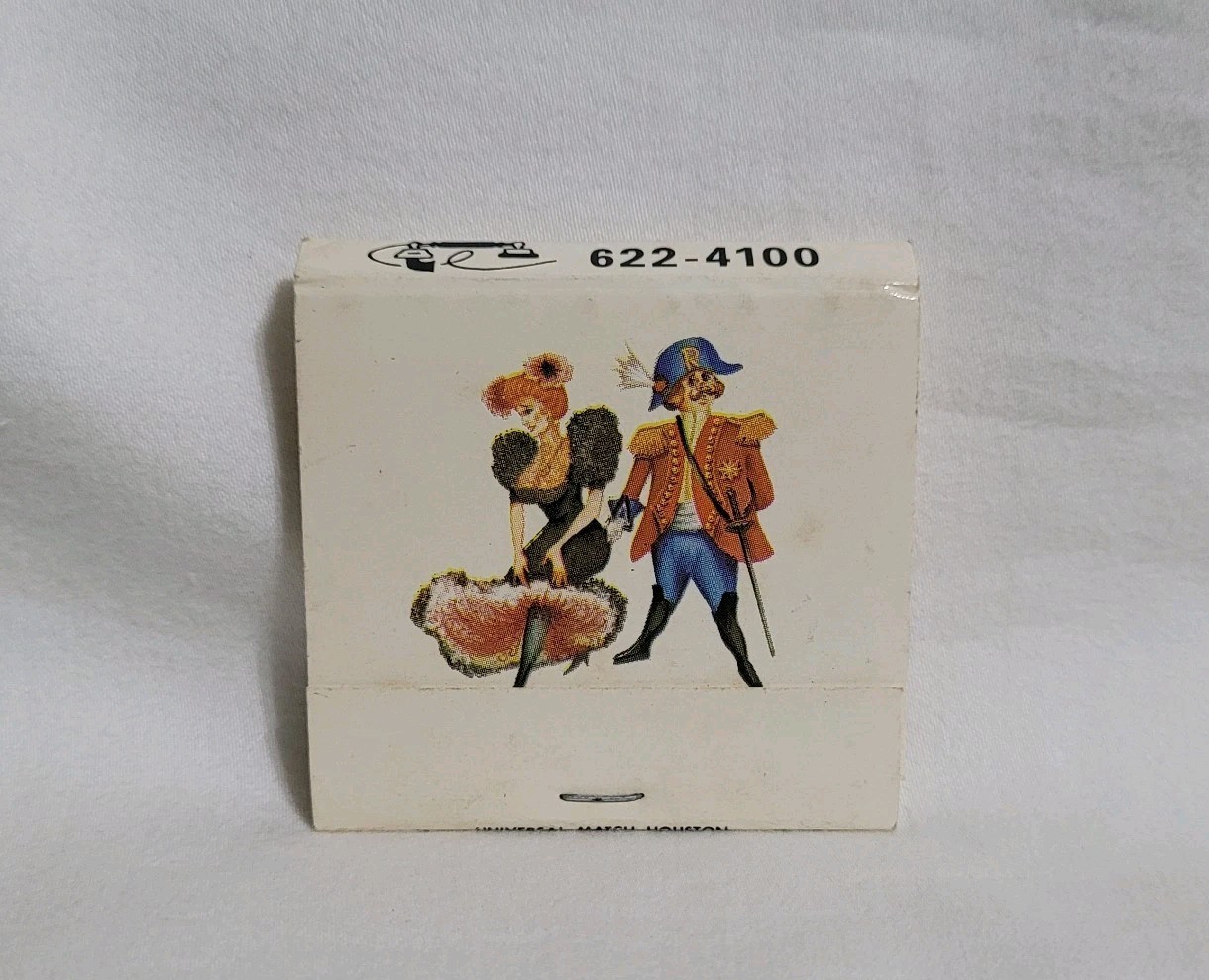 Vintage Matchbook Rudi\'s Restaurant Houston Texas Advertising Matches Full