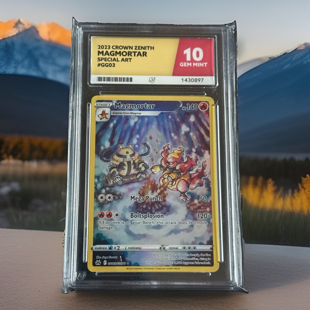 2023 CROWN ZENITH MAGMORTAR SPECIAL ART #GG03 ACE 10 GEM MINT 2023 CROWN ZENITH MAGMORTAR SPECIAL ART #GG03 ACE 10 GEM MINT
