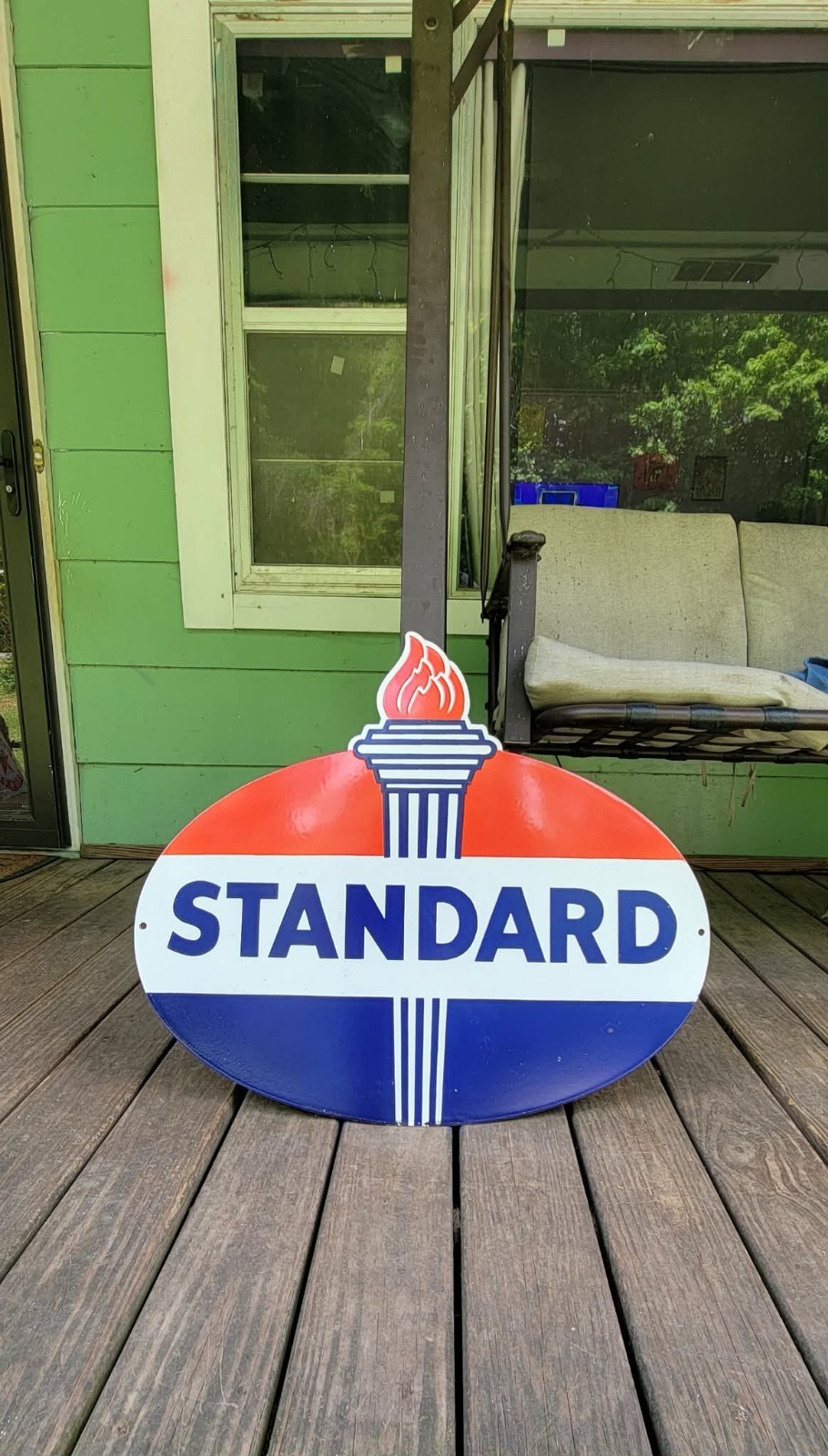 Standard Gasoline Porcelain Sign Standard Gasoline Porcelain Sign