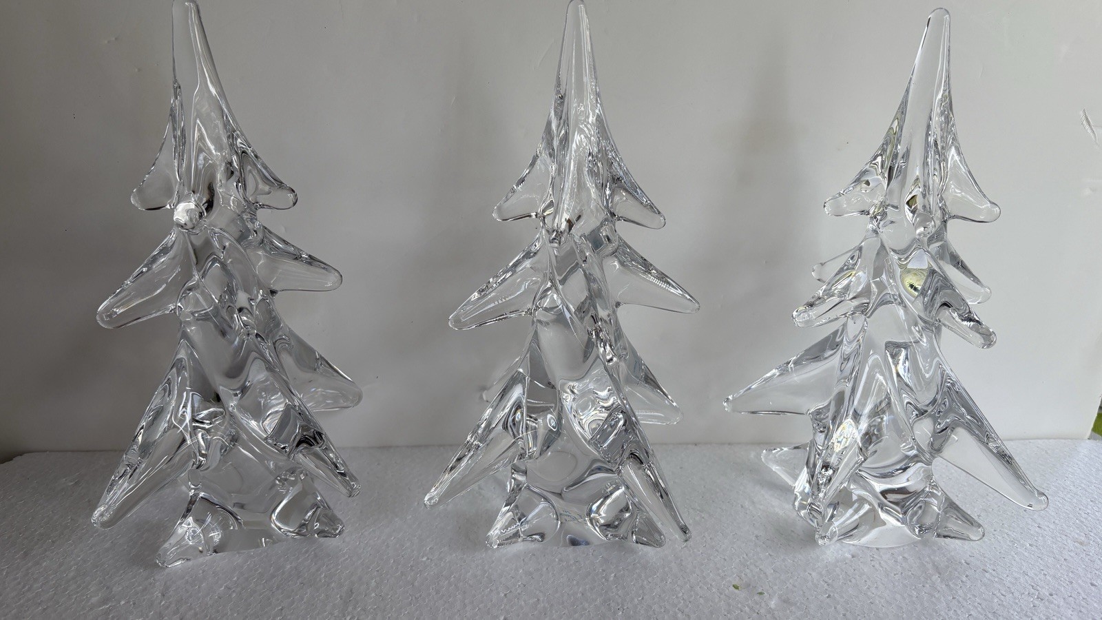 Vintage Lead Crystal Christmas Trees-3🎄🎄🎄
