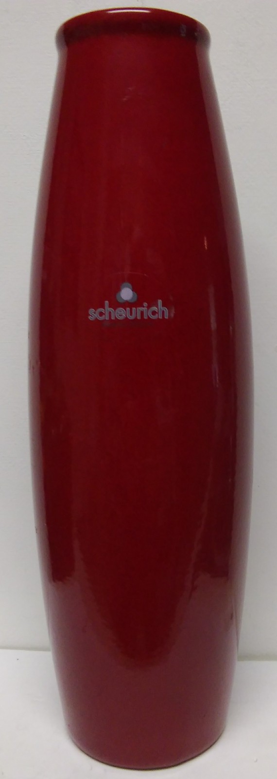 Vintage Scheurich Armano Torpedo Oxblood Red Vase Made In Germany