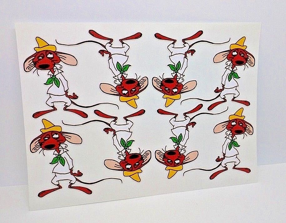 Slowpoke Rodriguez x 8 Vintage Style DECAL, Vinyl STICKER, rat rod, racing