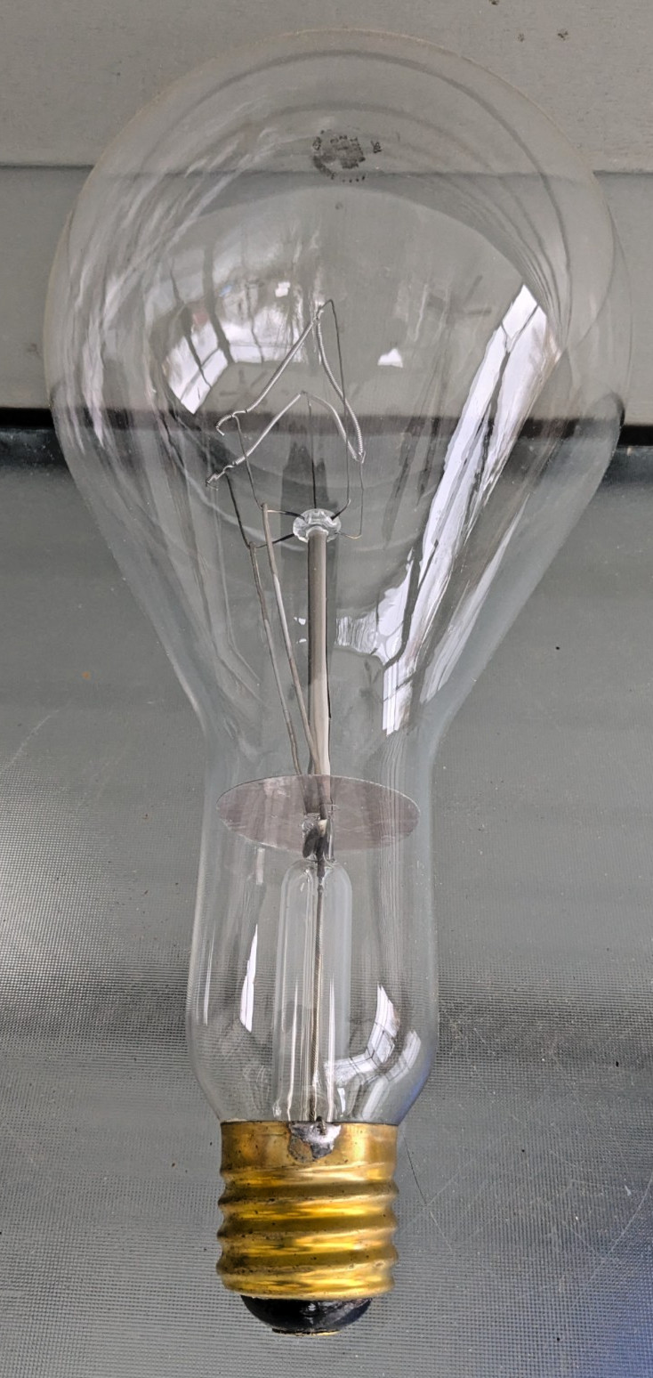 VINTAGE Huge Westinghouse Mazda 1500 Watt 13” Tall Light Bulb NOS  1 1/2\