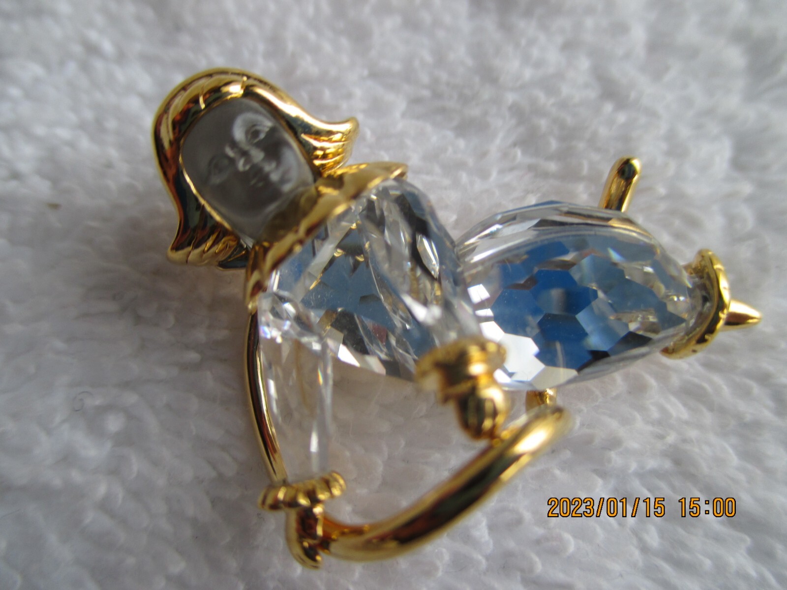 Swarovski Crystal Memories Classics Glass Girl Curling NEW With BOX