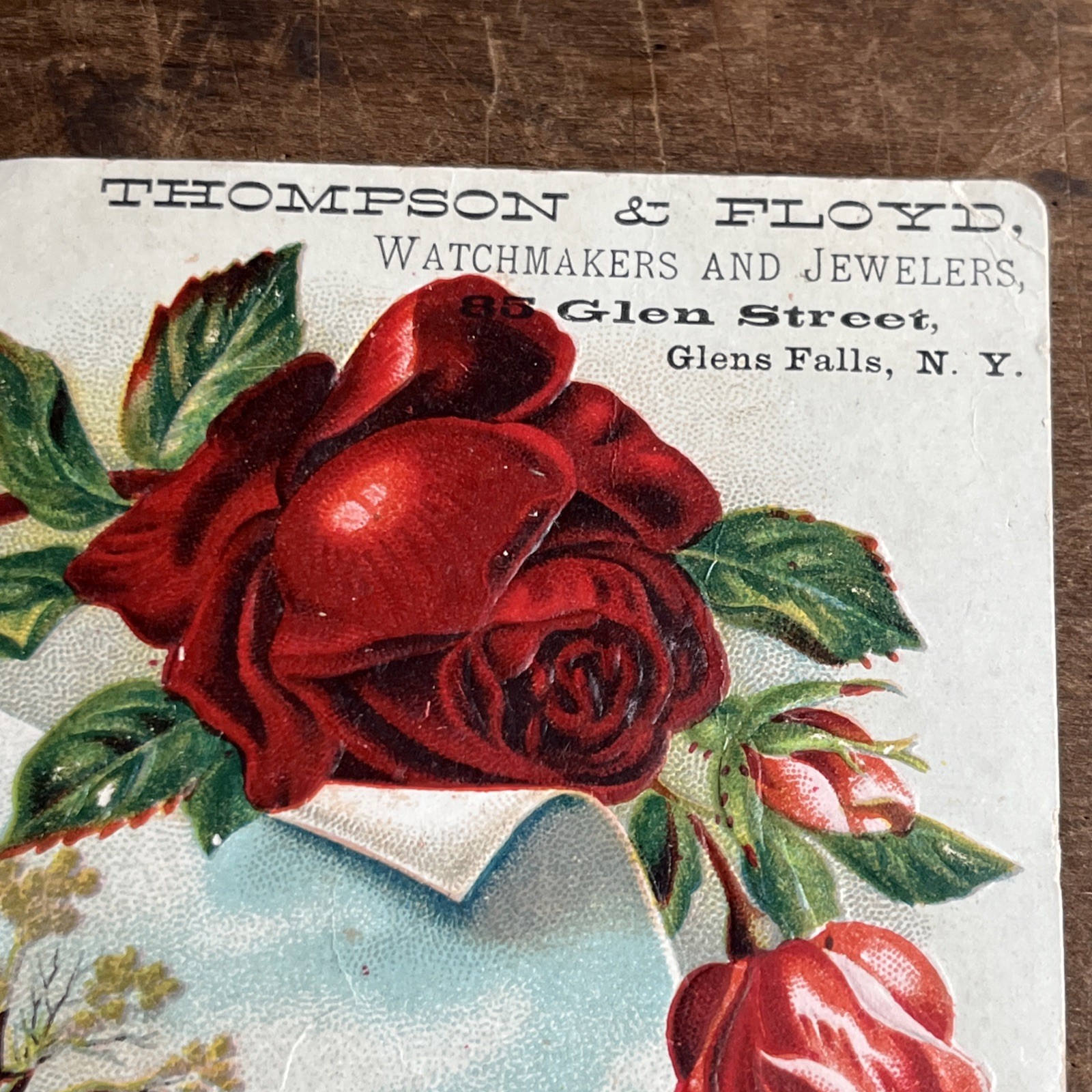 Antique Victorian Trading Card Watchmakers & Jewelers Glen Falls New York - B1