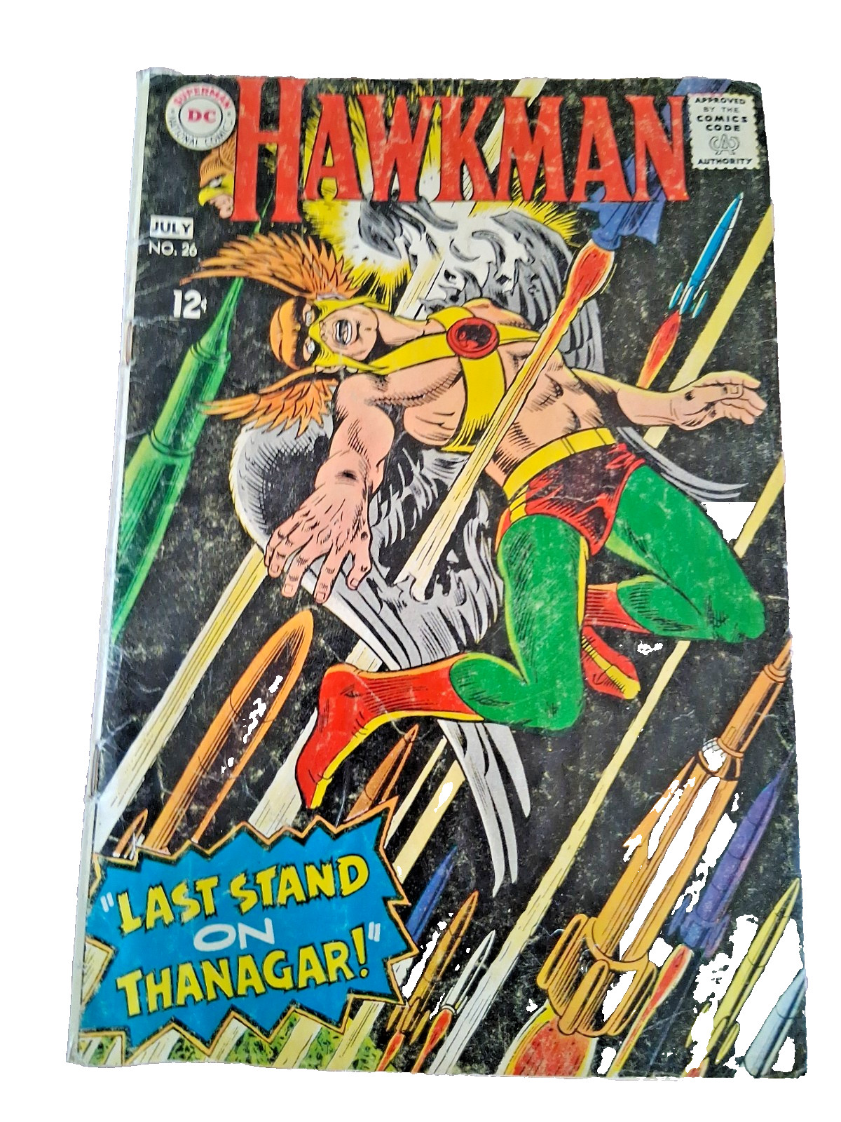 Vintage Hawkman #26 DC Comics 1968 Silver Age