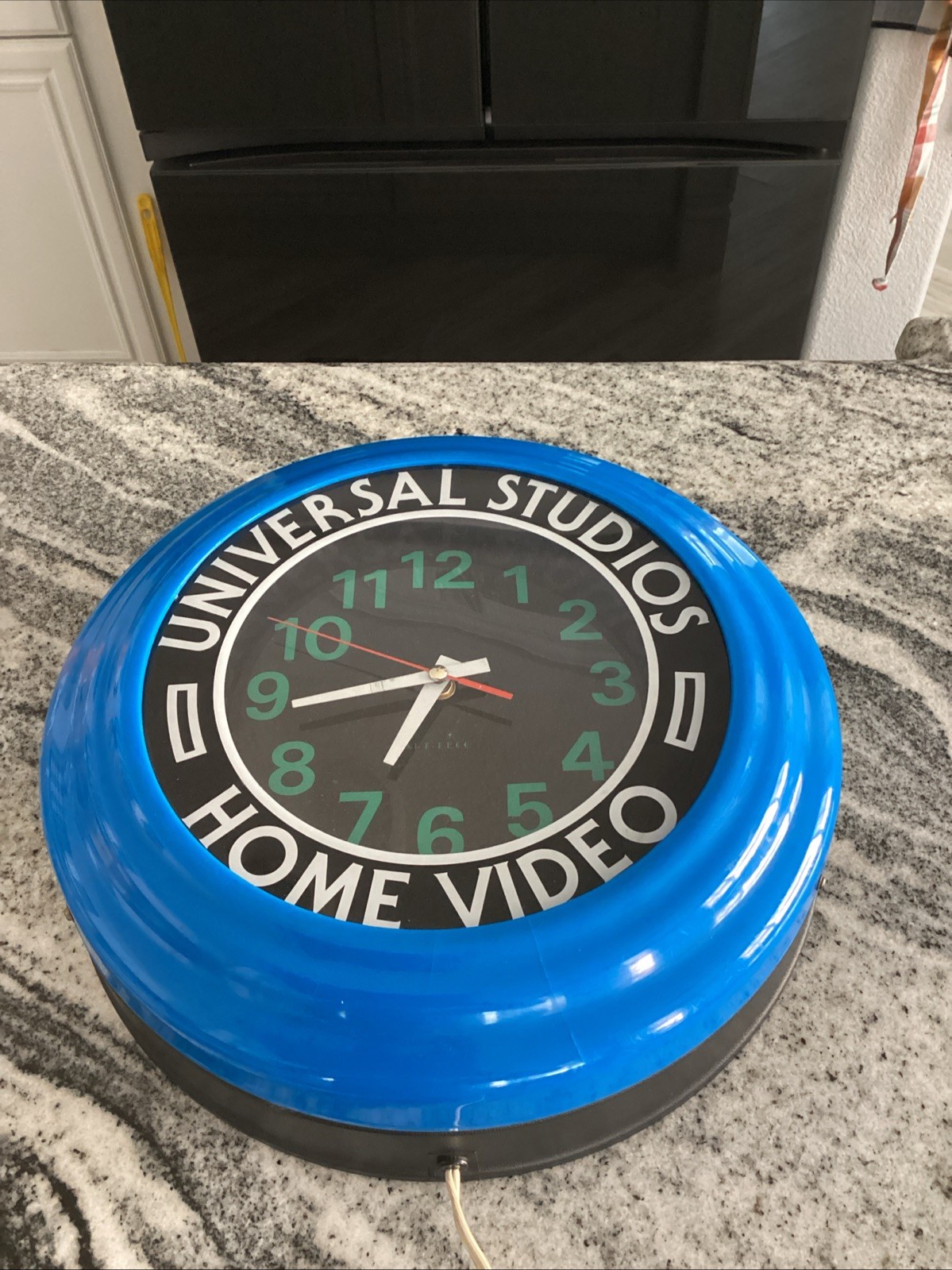 Vintage Universal Studios Home Video Promotional Neon Clock