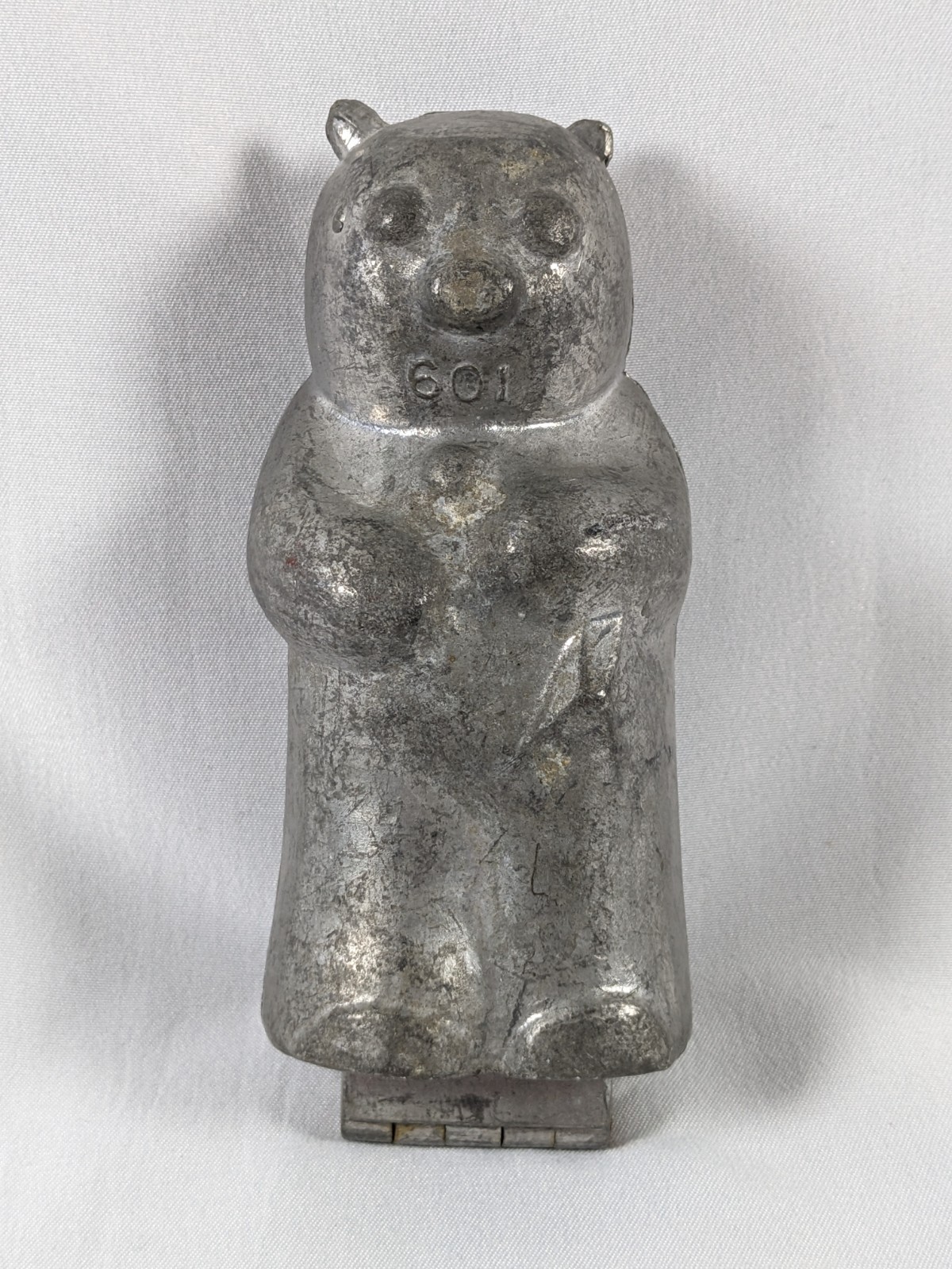 Antique Schall Krauss S & C Pewter Ice Cream Snowman, Bear or Ghost Mold #601
