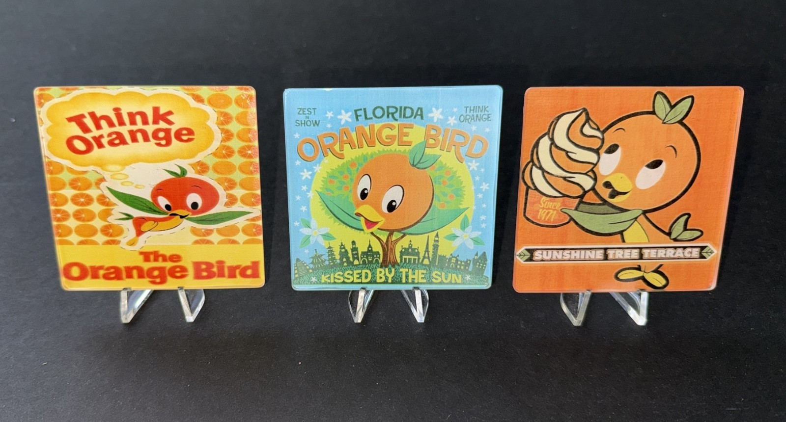 Orange Bird Fused Acrylic 3\