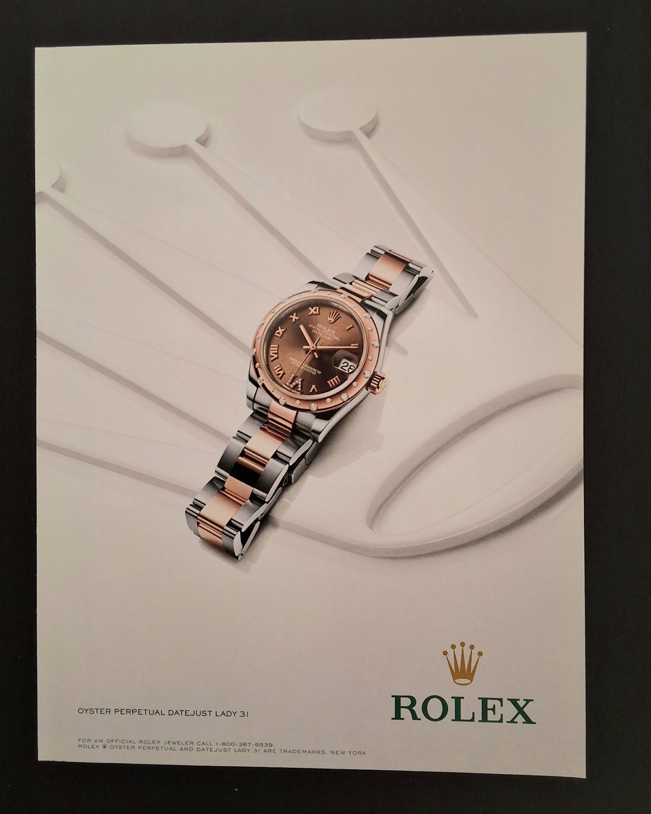 Rolex Oyster Perpetual Datejust Lady 31 Women\'s Watch Wristwatch - 2013 Art AD