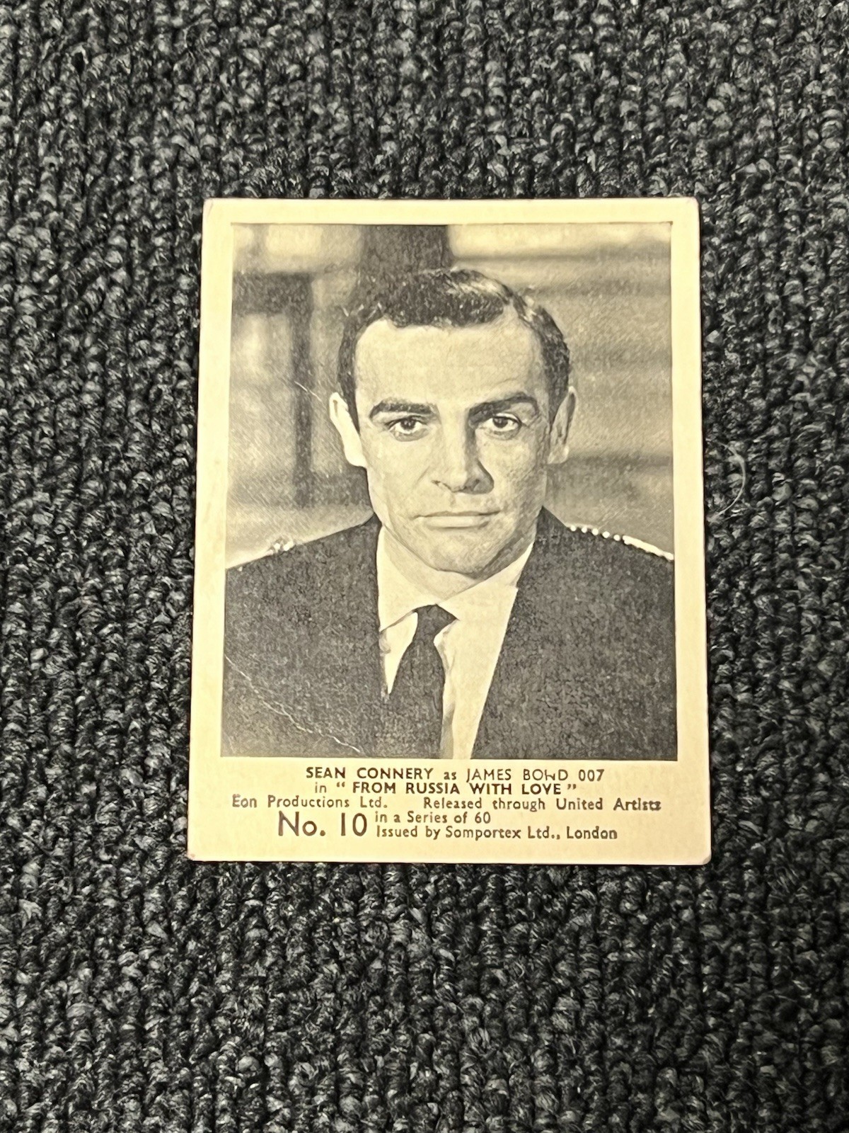 Sean Connery Movie James Bond 1964 Somportex Trading Card Collection Card 10