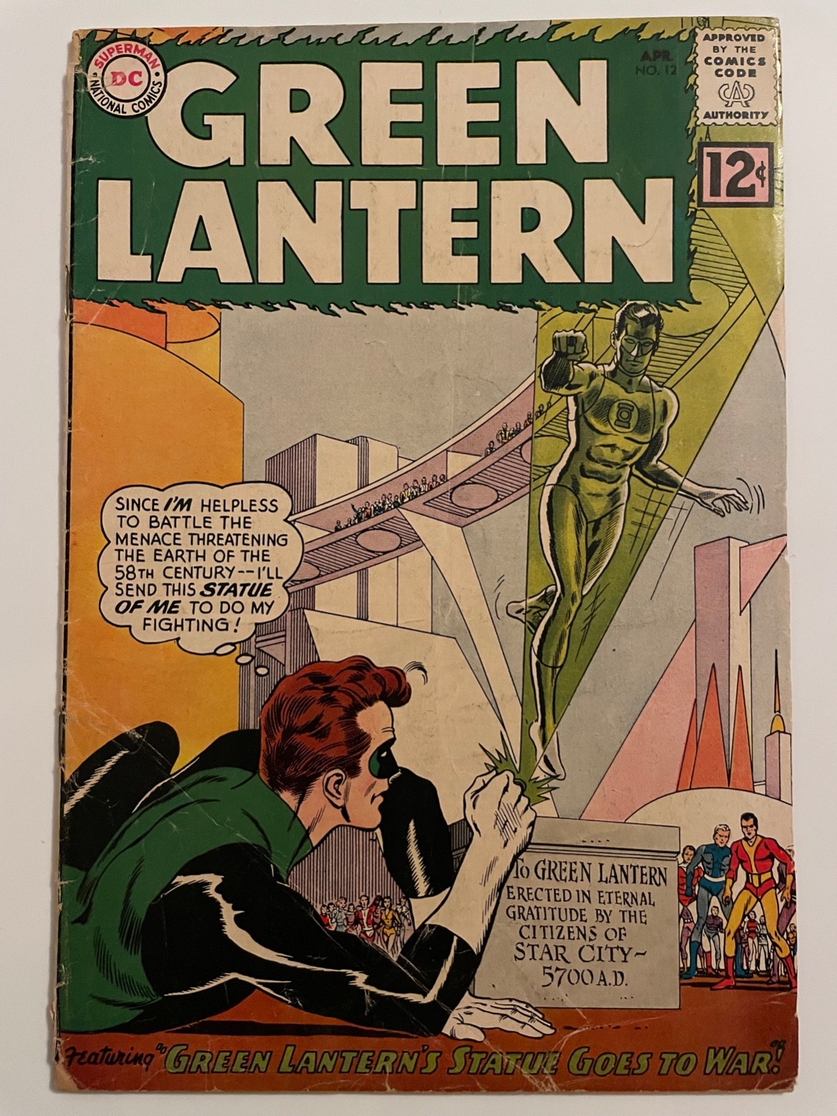 GREEN LANTERN #12 (1962) - SILVER AGE COMIC - G/VG (3.0)