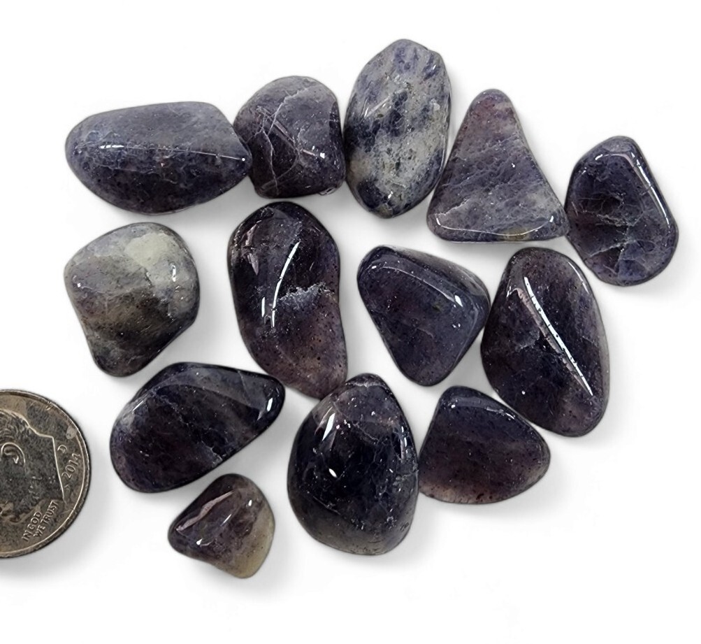 Iolite Polished Crystal Stones India 28.8 grams Iolite Polished Crystal Stones India 28.8 grams