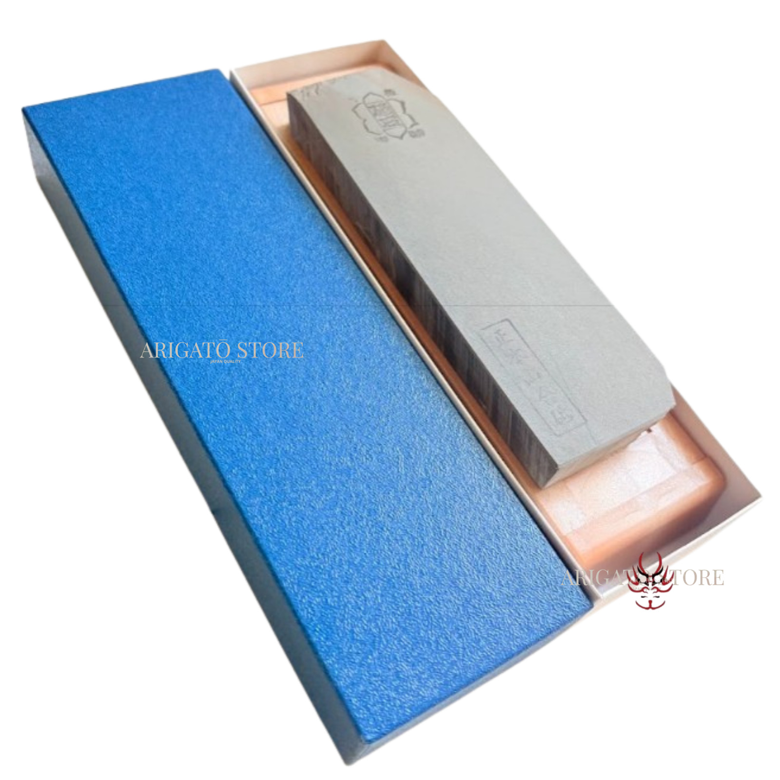 Shohonyama Japanese Natural Whetstone – Kyoto Finishing Stone w/ Box – 6.3\