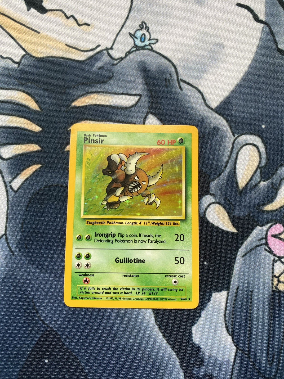 Pokemon Cards: Jungle Rare Holo: Pinsir 9/64 No Symbol Error