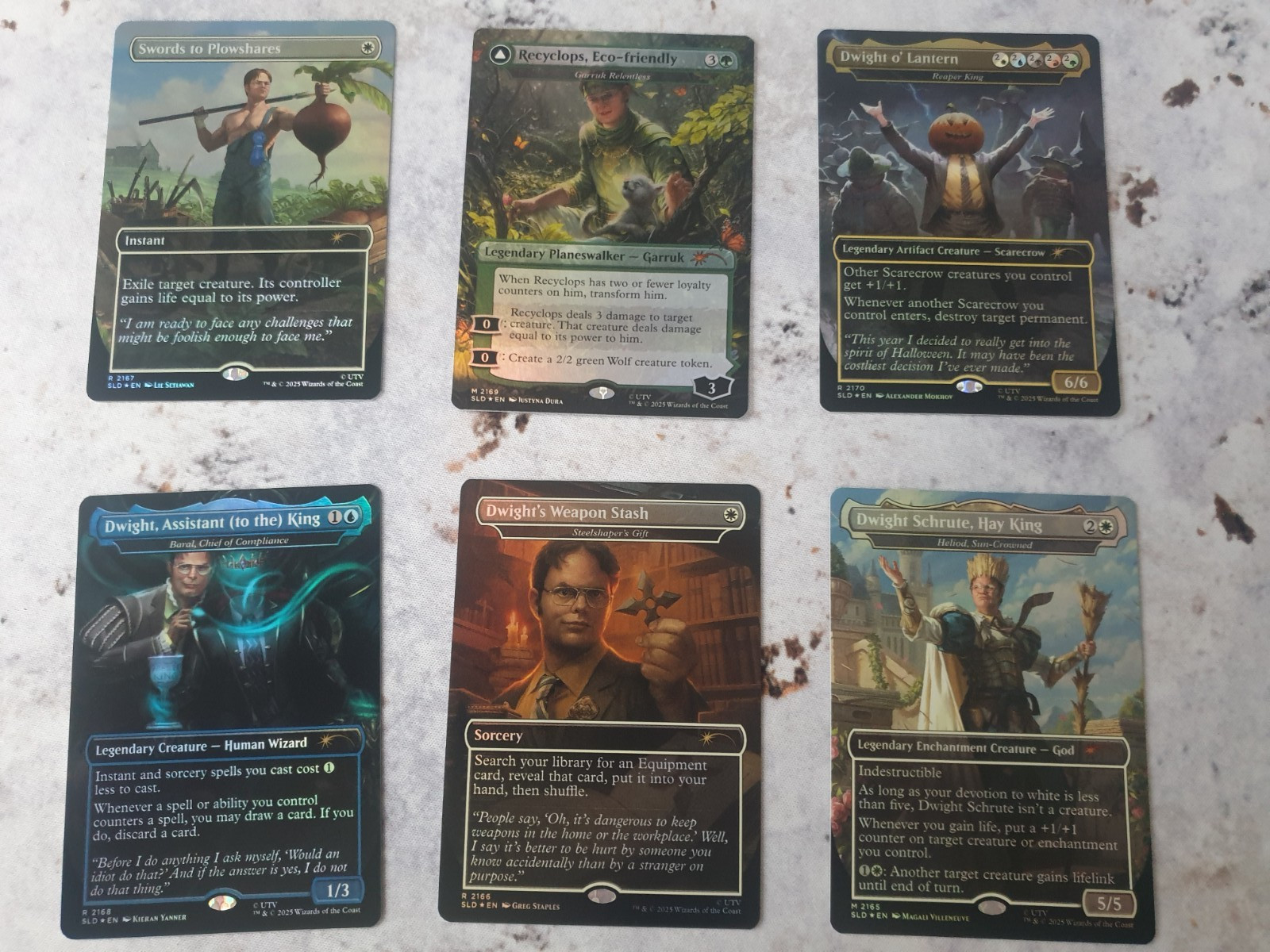 MtG Secret Lair The Office Dwight\'s Destiny FOIL Opened