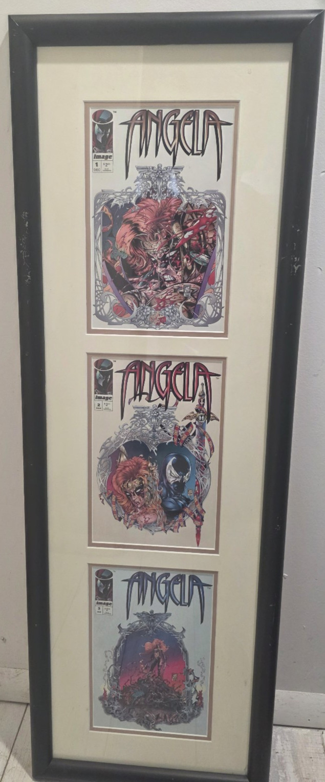 ANGELA IMAGE COMICS 1994 COMPLETE SERIES ANGELA 1, 2 & 3 FRAMED 1994 ANGELA IMAGE COMICS 1994 COMPLETE SERIES ANGELA 1, 2 & 3 FRAMED 1994