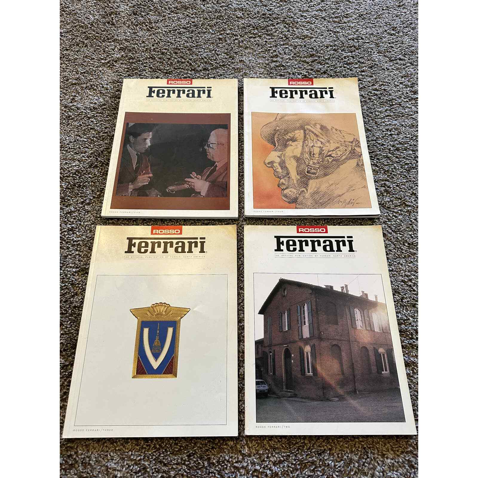 Vintage ROSSO Ferrari Magazine Collection issues 2-51990's (4 TOTAL)