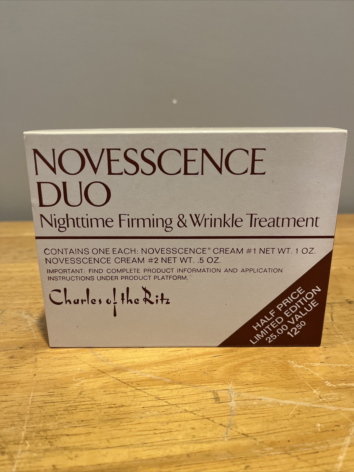 Vtg Charles of the Ritz Novesscence Duo Nighttime Firming Wrinkle Treatment Set