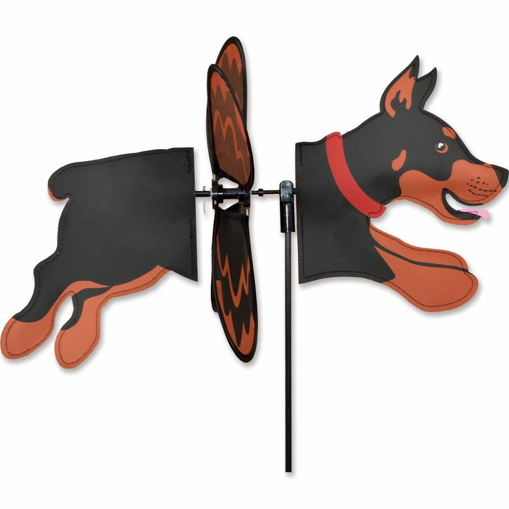 Doberman Pinscher Garden Wind Spinners