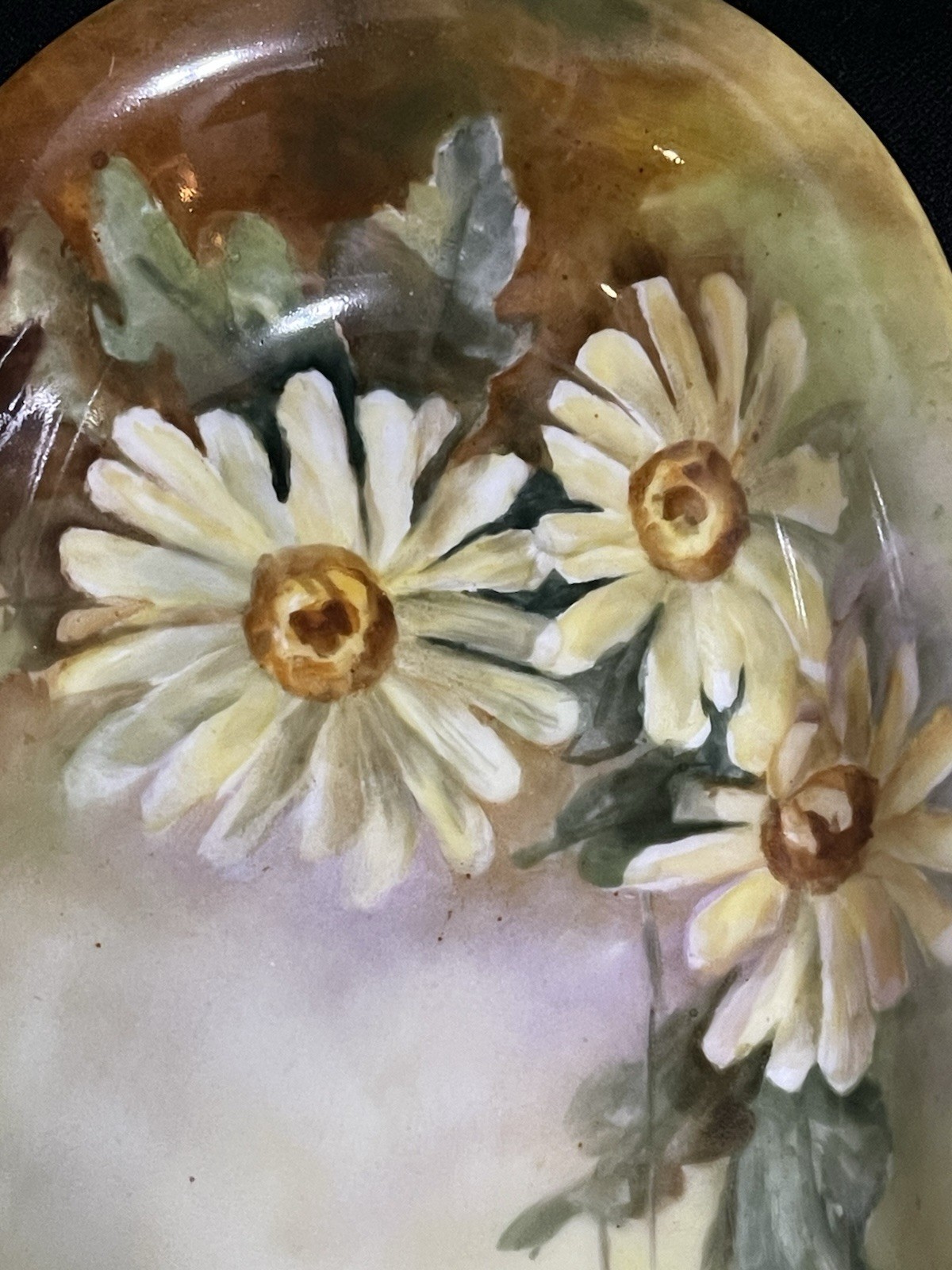 Antique Tressemanes & Vogt Limoges Dresser Tray 1892-1907 Vanity Tray Daisies