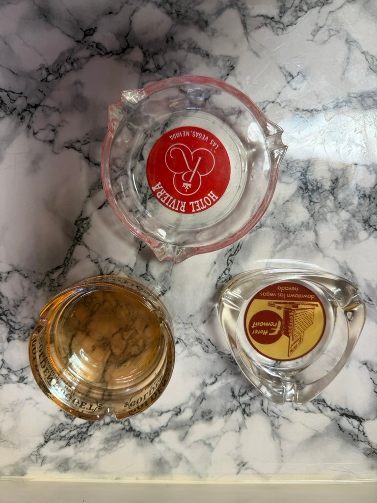 Vintage Las Vegas Casino Ashtray Lot Riviera Fremont Golden Nugget Hotel...