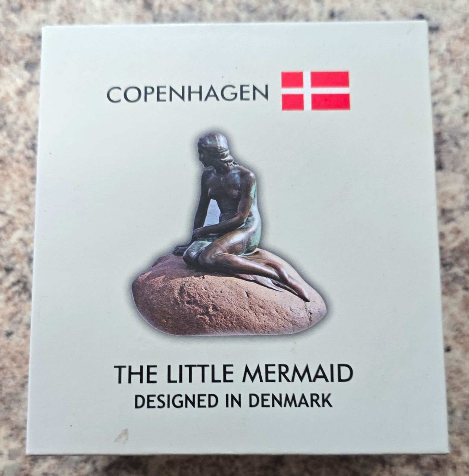 Copenhagen Denmark The Little Mermaid Collectible Statue w/ Box & Certificate