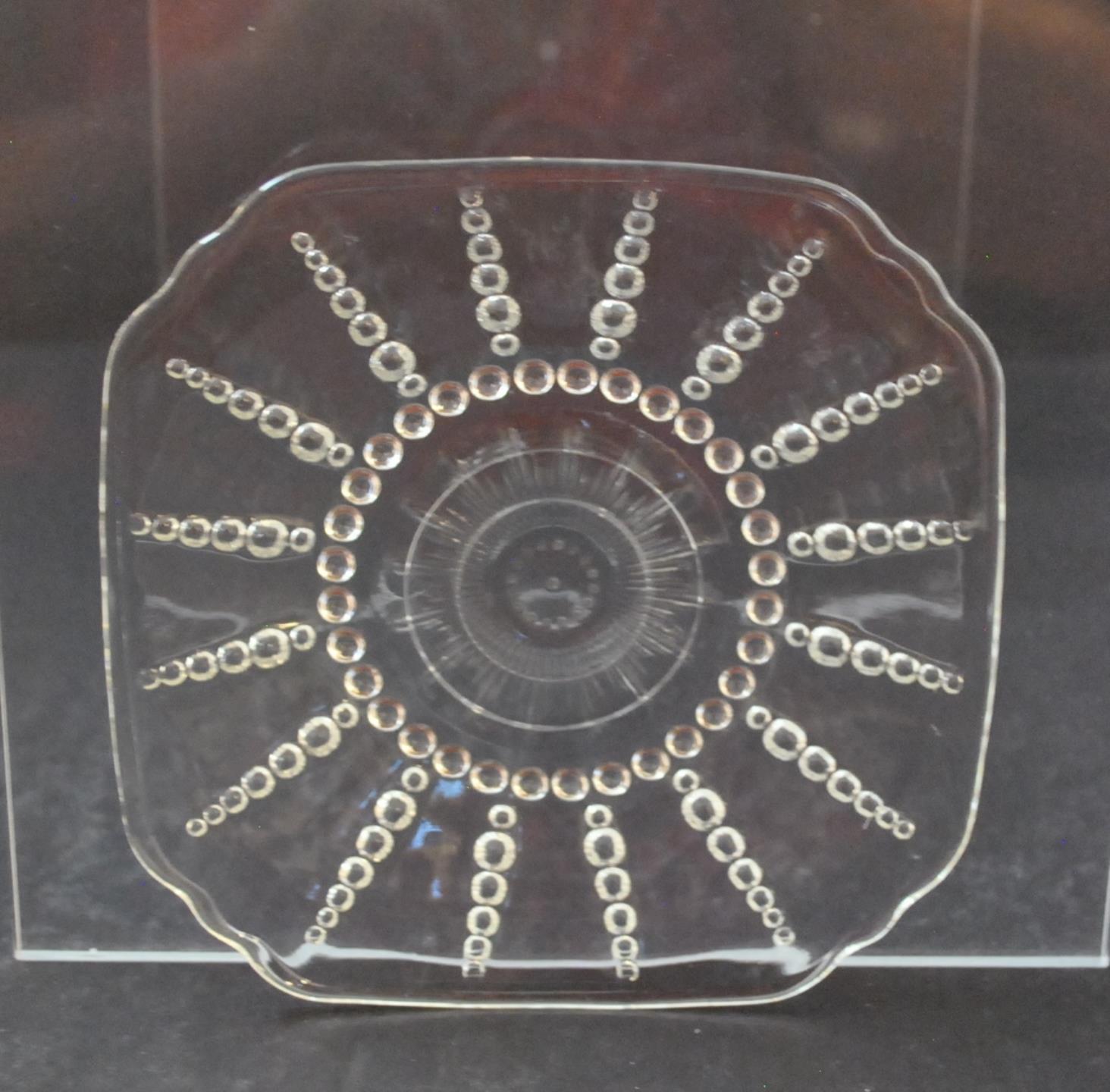 Vintage Federal Glass Columbia Clear Bread Butter Plate c1938-1942 6